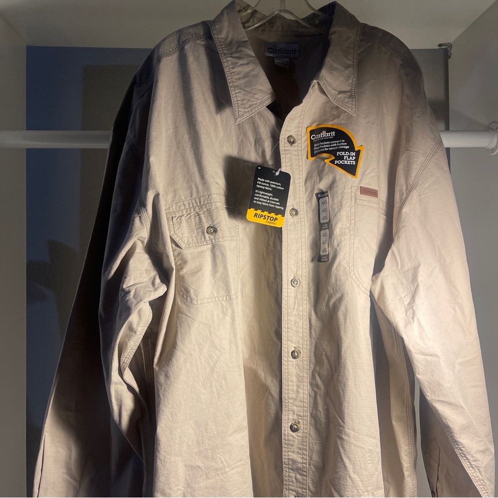 CARHARTT  4X-LARGE REGULAR MEN'S ORIGINAL FIT LONG SLEEVE SHIRT